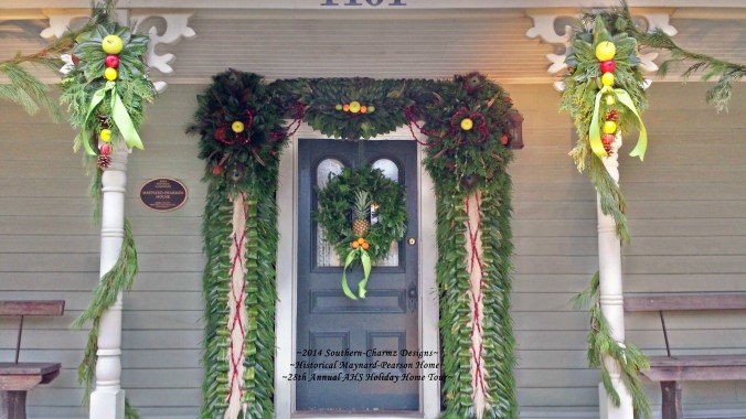 Merry Christmas from www.southern-charmz.com & AHS's 28th Annual Maynard-Pearson's Holiday Home Tour. Come on in, the fresh pineapple of hospitality beckons...!